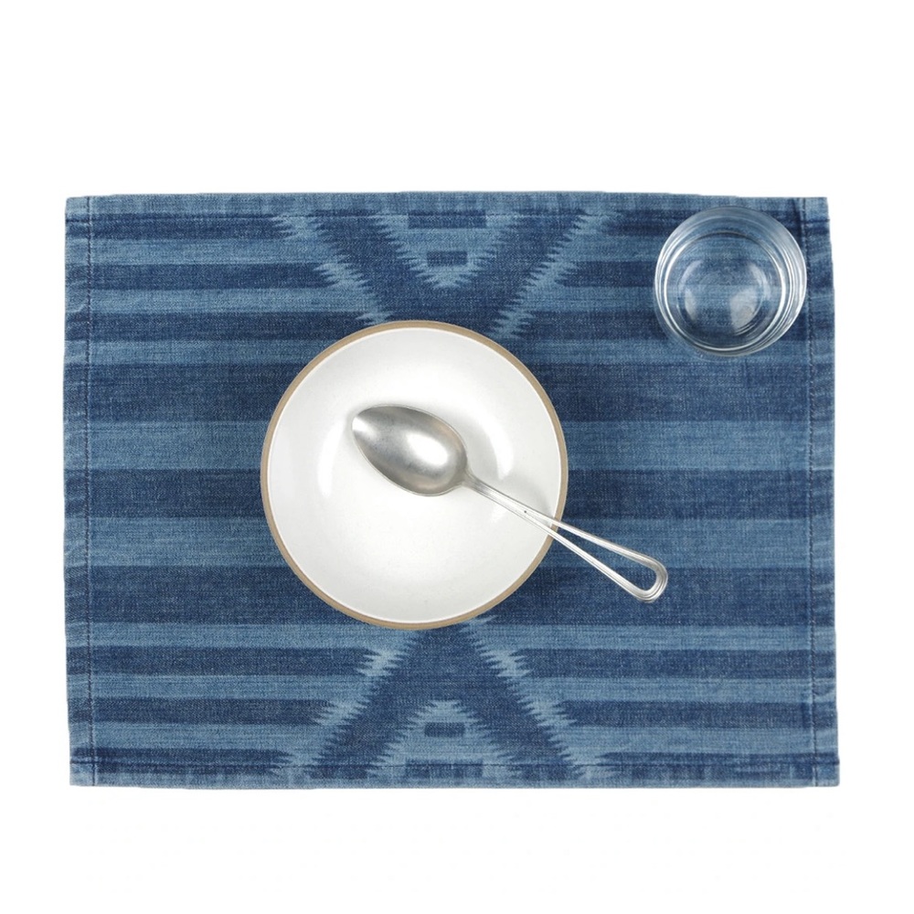 Mi Cocina Adire Etched Denim Placemat - Thumbnail 2